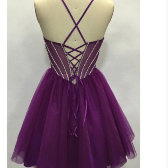 ✨ NEW Beaded Bustier Tulle Mini Dress - Picture 4 of 7